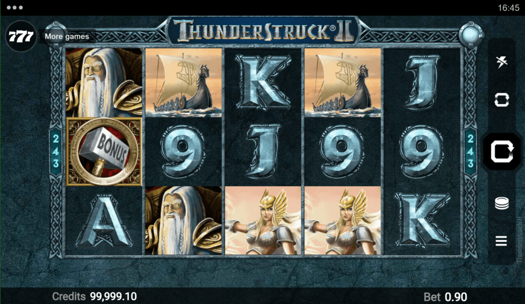 ‏‏Thunderstruck II slot machine