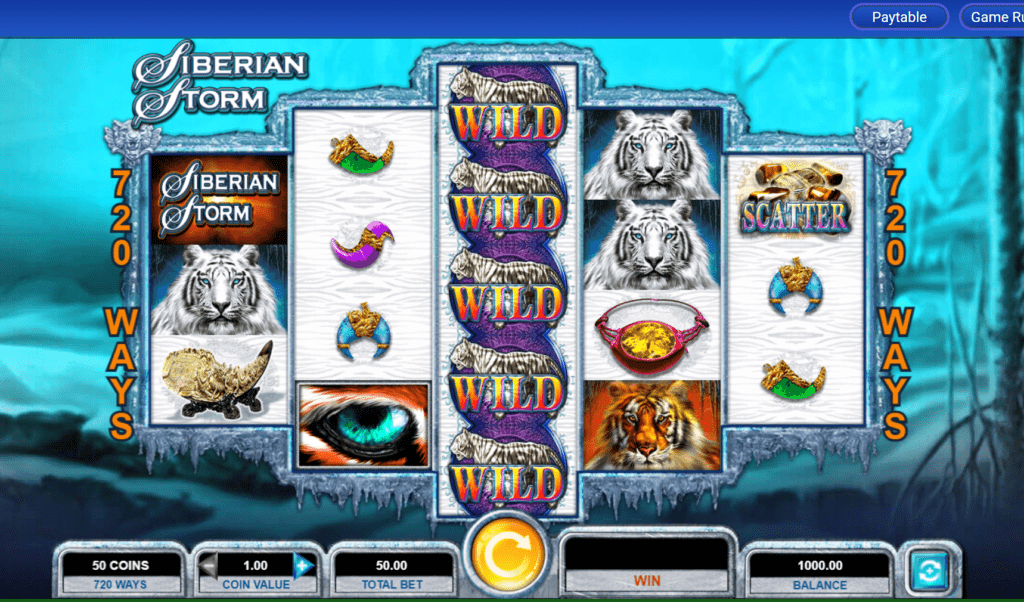 ‏‏siberian storm slot machine